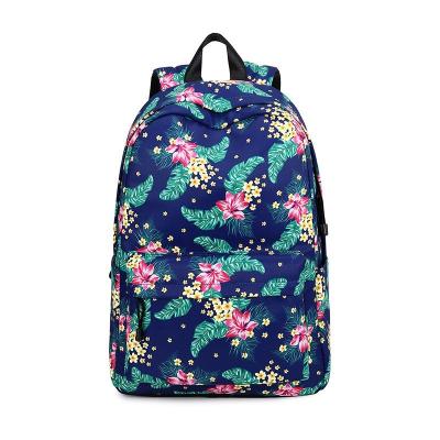 China atinfor Waterproof Water Resistant Women Backpack Flowers Printing Bag Feminine Girls School College College Daily Laptop Bagpack for sale