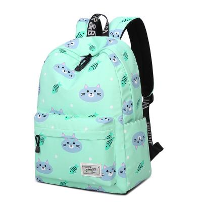 China 30CMX40CMX13CM Multifunctional Polyester Kids School Backpacks Bag Women Travel Printing College Schoolbag Backpack Bag For Girls for sale