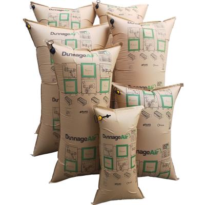 China Kraft Paper Laminated Inflatable Kraft Container Dunnage Air Bag For Railway Transport / Filling Gap for sale