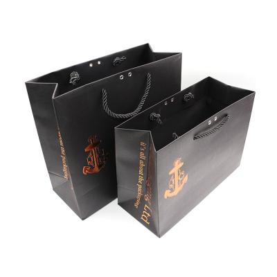 China 2022 Customs Recyclable Wholesale Paper Bag Printing Logo Gift Bag Kraft Paper Shopping Bag For Jewelry Packaging for sale