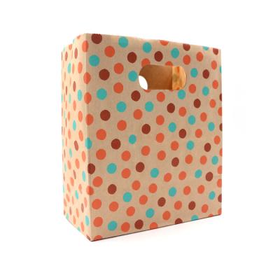 China Recyclable Flat Cake And Birthday Cake Paper Bag Kraft Paper Packaging Bag for sale