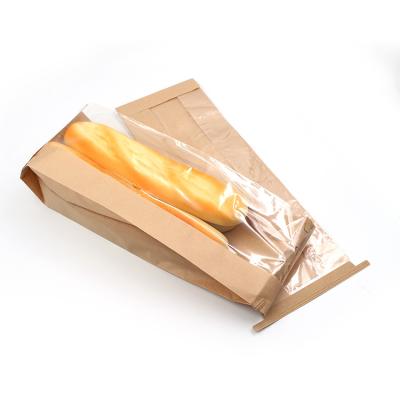 China Recyclable Bakery Oil Proof Bread Bread Kraft Paper Bag Eco - Friendly Wholesale for sale