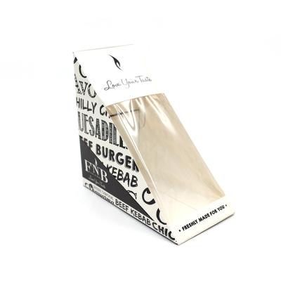 China Recyclable Kraft Sandwich Box , China Paperboard Sandwich Wedge Packaging Boxes for sale