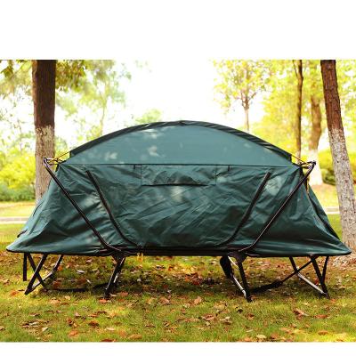 China Straight Bracing Type New Quickly Build And Easy To Store Outdoor Metal Tent Camping Bed , Rainproof Single Folding Beach Tents for sale