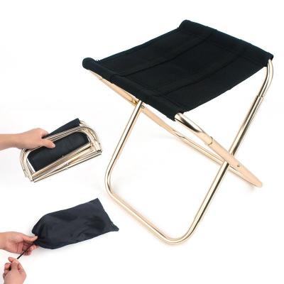 China 7075 Aluminum Alloy Aluminum Alloy Portable Folding Stool, Lightweight Folding Stools For Outdoor Camping for sale