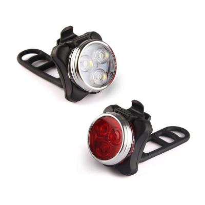 China 4 Modes USB Front Bicycle Light Waterproof Rechargeable 4 Modes Bike Tail LED Bicycle Accessories Red Light for sale