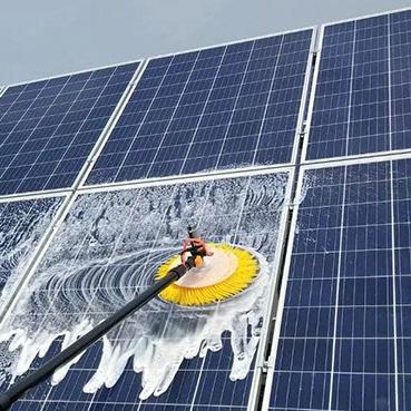 China Solar Panel Cleaning Solar Panel Brush Cleaner Used For PV Panels Equipment Water Cleaning Rotating Brush for sale