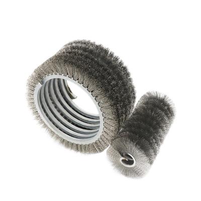 China Long Life Low Cost Flexible Coil Cleaning Brush Roll External Spiral Brush For Industrial for sale