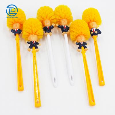 China China factory direct sale long hand handle toilet silicone cleaning brush for sale