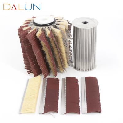 China Best Selling Band Sisal Tampico Sander Wood Polish Abras Roller Sanding Brush for sale