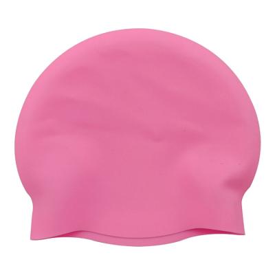 China Custom Multicolor Adult Anti-skid Swimming Cap Sports Training Flexible Silicone Waterproof Durable Eco-Friendly Swimming Cap for sale