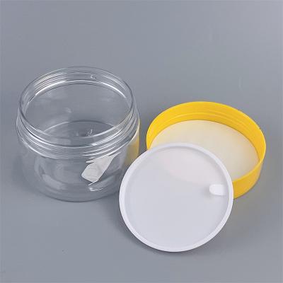 China Chinese factory wholesale cosmetic 47mm 25 30 40 50 60 80ml PET plastic jar with pp screw cap mud film cleaning jar for sale