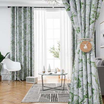 China Modern Style Isolated Custom Design Printing Curtains For Living Room 003 Ready Made for sale