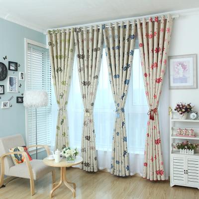 China Modern Style Isolated Custom Design Printing Curtains For Living Room 004 Ready Made for sale