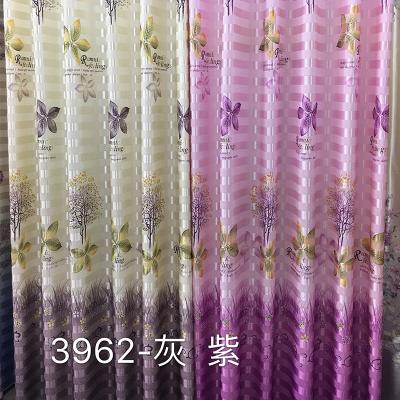 China Modern Style Isolated Custom Design Printing Curtains For Living Room 077 Ready Made for sale