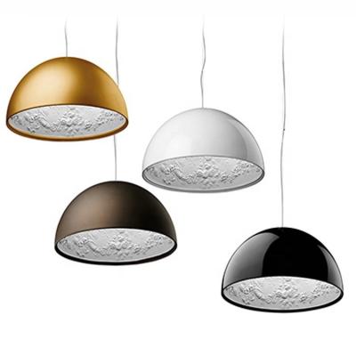 China Garden Designer Semicircle Modern PinkeHanging Pendant Light Living Room Lights Simple Creative Model Room Lights for sale