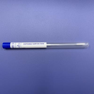 China Polystyrene  Flocked  Nasal Pharyngeal  Medical Cotton Swab for sale