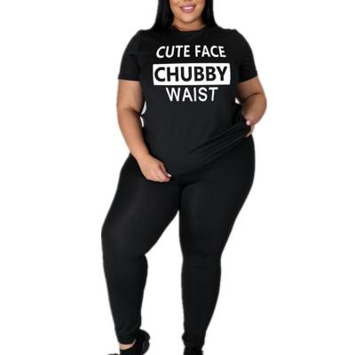 China Wholesale QUICK DRY MOQ 1 sexiest plus size 2 piece size 2xl 3xl 4xl sets 2021 summer women clothing plus size for sale