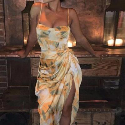 China Sustainable Ladies Summer Dresses 2021 Long Straps Dresses For Women for sale