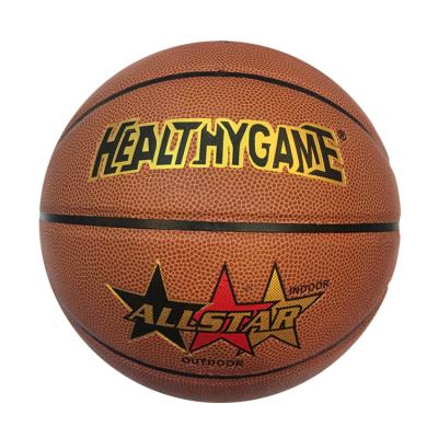 China High Quality Promotion Basketball Ball Vendor Standard Size 5 7 Bulk System PU PVC Men Game Ball Basketball for sale