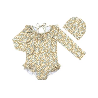 China Quick Dry Swim-Dress Leopard Swimwear Girls Breathable Tulle Swimsuit Beach Wear Young Girls Breathable Kids Beach Top Skirt for sale