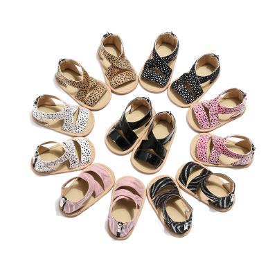 China Toddler Girl Anti-slippery Sandals 2022 New Summer Fashion Baby Kids Shoes Girls Infant Sandals Leopard Print for sale