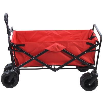 China Outdoor Universal Folding Utility Foldable Camping Cart Single Folding Micro Beach Garden Folding Wagon for sale