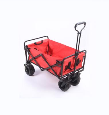 China Simple Folding Folding Camper Garden Cart Caddy Iron Frame Sturdy Garden ATV for sale