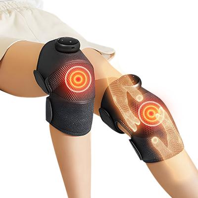 China Body Smart Electric Heating Knee Massager 3-In-1 Shoulder Therapy Joint Massager Knee Pad Massage Vibration Knee For Pain Relief for sale