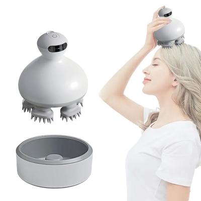 China Comfortable Rechargeable Electric Scalp Water Proof Head Massager Held Electric Head Scalp Massager for sale