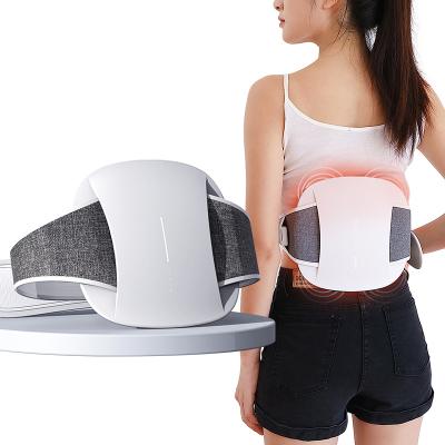 China Relieve waist and abdominal pain Electric Hot Compress Vibration Waist Heating Massage Belt Pain Relief Waist Back Massagers Infrared Lumbar Belly Massager for sale