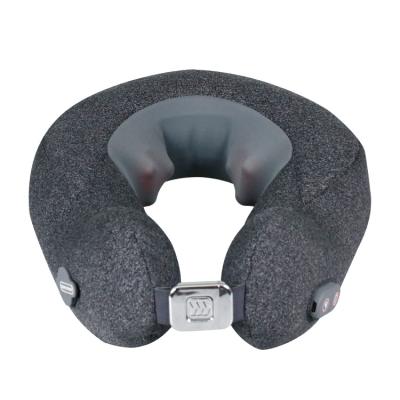 China Electric Neck Travel 3D Massage Neck Pillow U Shape Vibrating Shiatsu Pillow Massager with Memory Foam for Car Office Home Use for sale