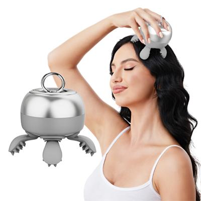 China Head Conda Ipx7 Water Proof Silica Gel Body Massage Brush Handheld Smart Kneading Head Massager for sale