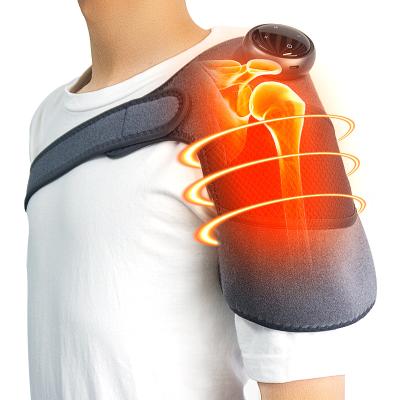 China 3-In-1 Body Heated Knee Elbow Shoulder Brace Wrap Therapy Knee Vibration Cordless Electric Heating Massager for sale