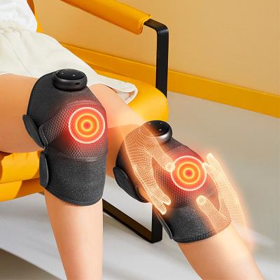 China Body Knee Cordless Heating Pad New Rechargeable Vibration Massager Electric Infrared With 5 Levels Heating Knee Massager for sale