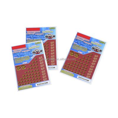 China Free Scratch Win Card Design Multi-aspect Scratch Off Card Lottery Games Tickets Win Card Custom Lottery Tickets for sale