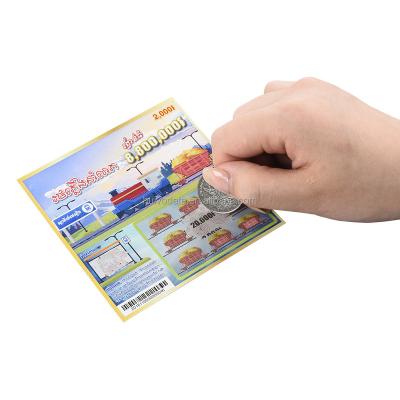 China Scratch Win Card Personalization Lottery Scratch Tags Free Design Scratch Off Card Data Variable Lottery Tickets for sale