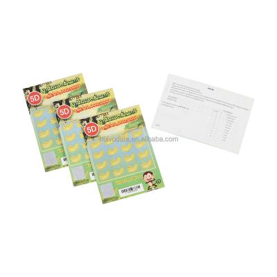 China Custom Scratch Win Card Novelty Scratch Lottery Ticket Appearance Lottery Cards Multi-selection Scratch Off Tickets for sale