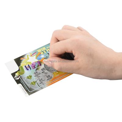 China Scratch Win Card Paper Scratch Lottery Tickets Custom Design Scratch Off Cards Lottery Games Tickets Win Card for sale