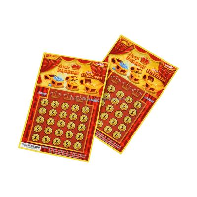 China Scratch Win Card Multi-Aspect Scratch Cards Lottery Game Scratch Tags Custom Scratch Off Lottery Cards for sale