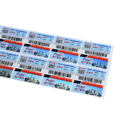 China Promotion Multi-aspect Security And Scratch Off Custom Stickers QR Code Stickers Printing Anti-counterfeiting Labels for sale