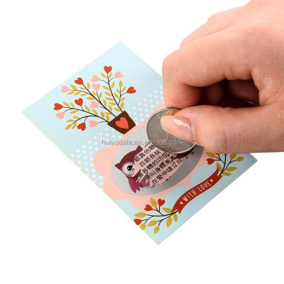 China Custom Casino Multi-aspect Printing Cards Thank You Card Personalization Design Scratch Free Cards for sale