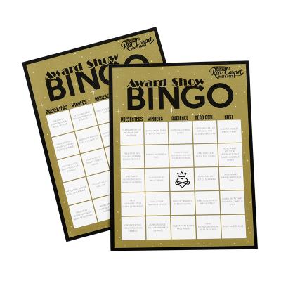 China Verification Bingo Card Paper Card Bingo Game Code Customized Custom Card for sale