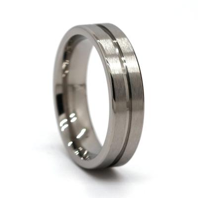 China CLASSIC Wholesale Fine Jewelry Ring Titanium Wedding Rings For Men for sale