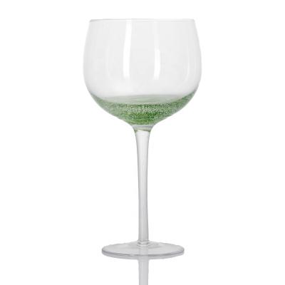 China Viable Hot Design Ready To Ship Long Stem Balloon Shaped Gin Tonic Cocktail Wine Glass for sale