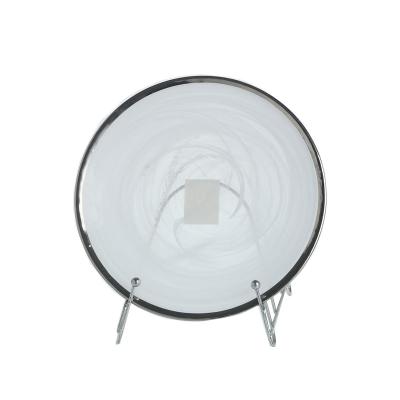 China GLASS Advanced Custom Edge Craft Silver Plated Special Cloud Dish for sale