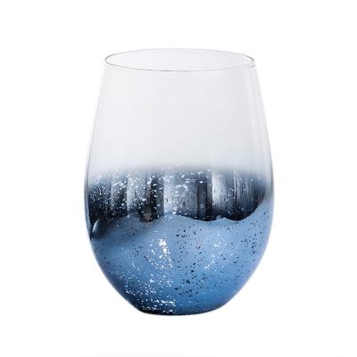 China Cheap Handcrafted Stemless Wine Glasses From Crystal Weaving Drinking Glass Wine Cup for sale