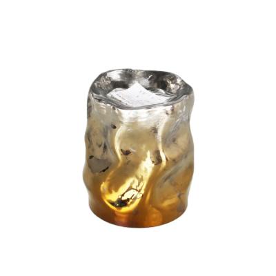 China Sustainable Handmade Luxury Drinking Tumbler Gold Crystal Drinking Glasses Cup for sale