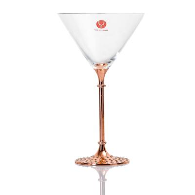 China New Creative Champagne Cup Stainless Steel Cocktail Rose Gold Stem Bar KTV Cup Classic/Postmodern Dessert Cup for sale