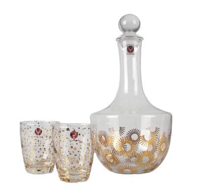 China Home Appliance New Design Crystal Glass Wine Decanter Drinking Set for sale